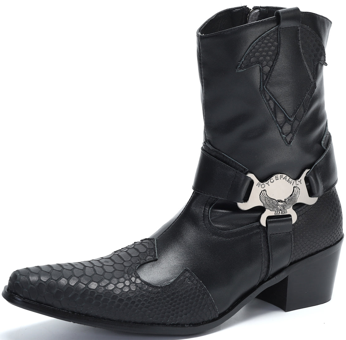 Men's Buckle High Top Western Boots