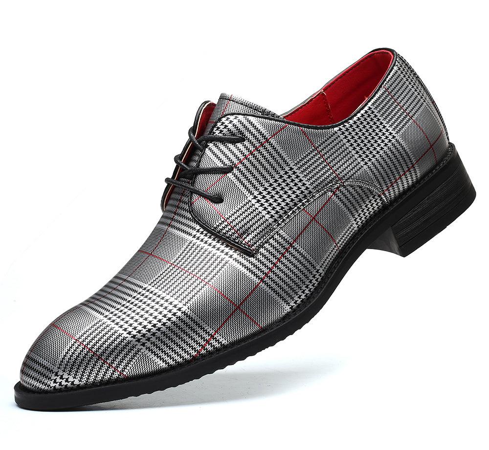 Men's Houndstooth Derby Shoes
