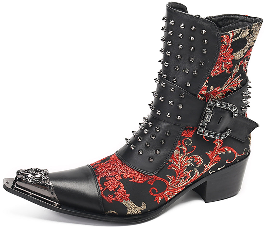 Men's Rivet High Top Western Boots – Santimon