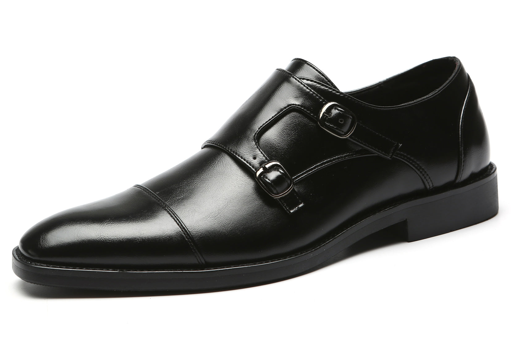 Mocasines con puntera y tira tipo monje para hombre