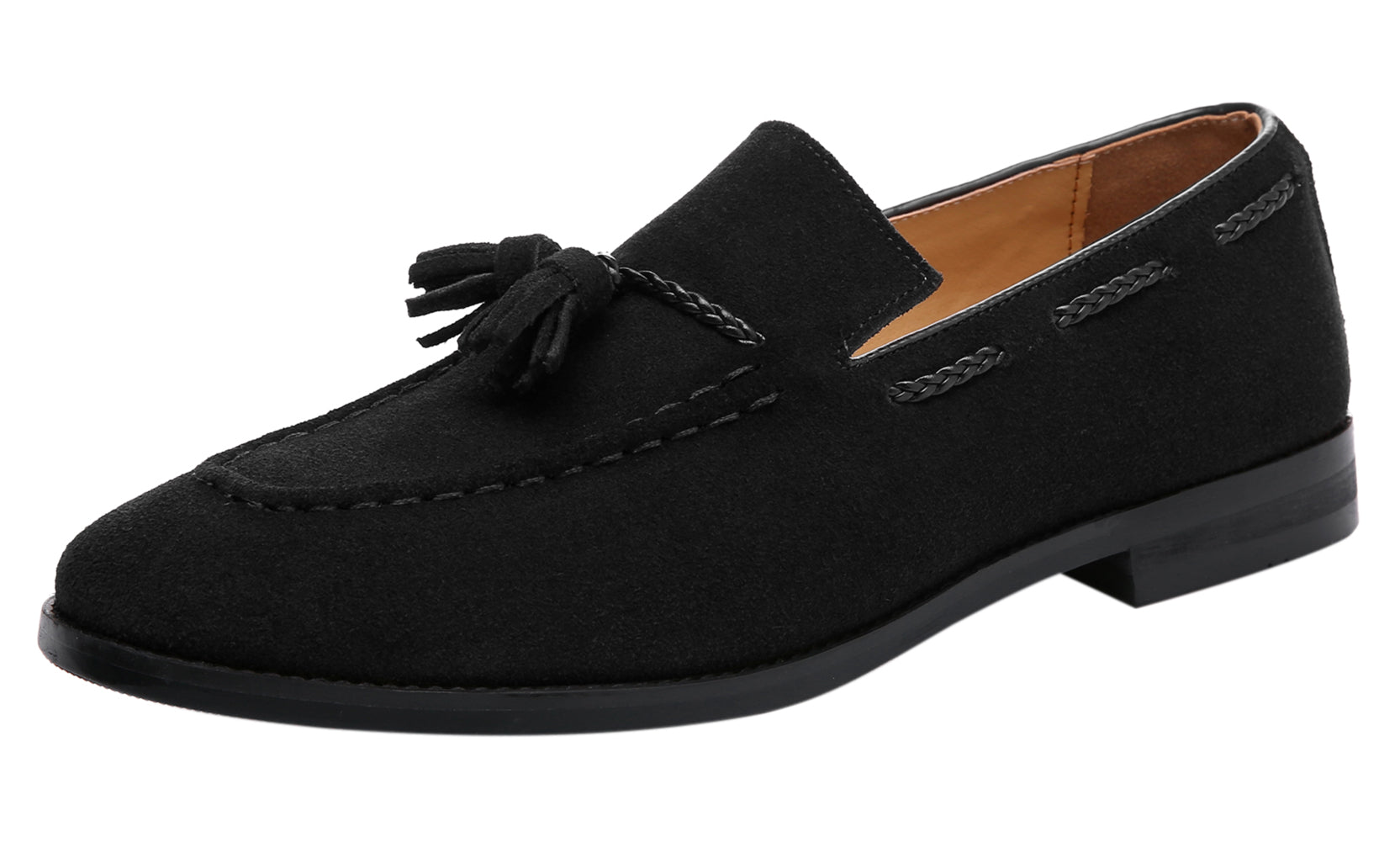Mocasines con puntera de bicicleta y borlas para hombre