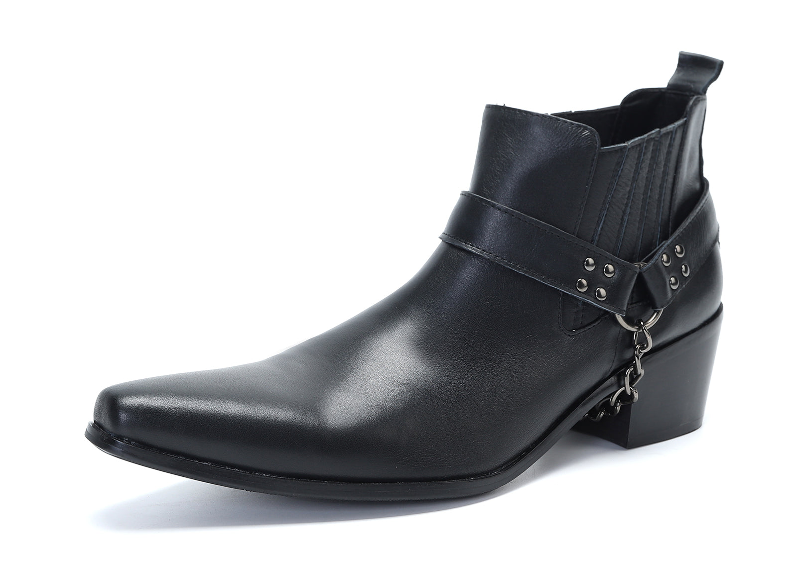 Botas occidentales con hebilla para hombre