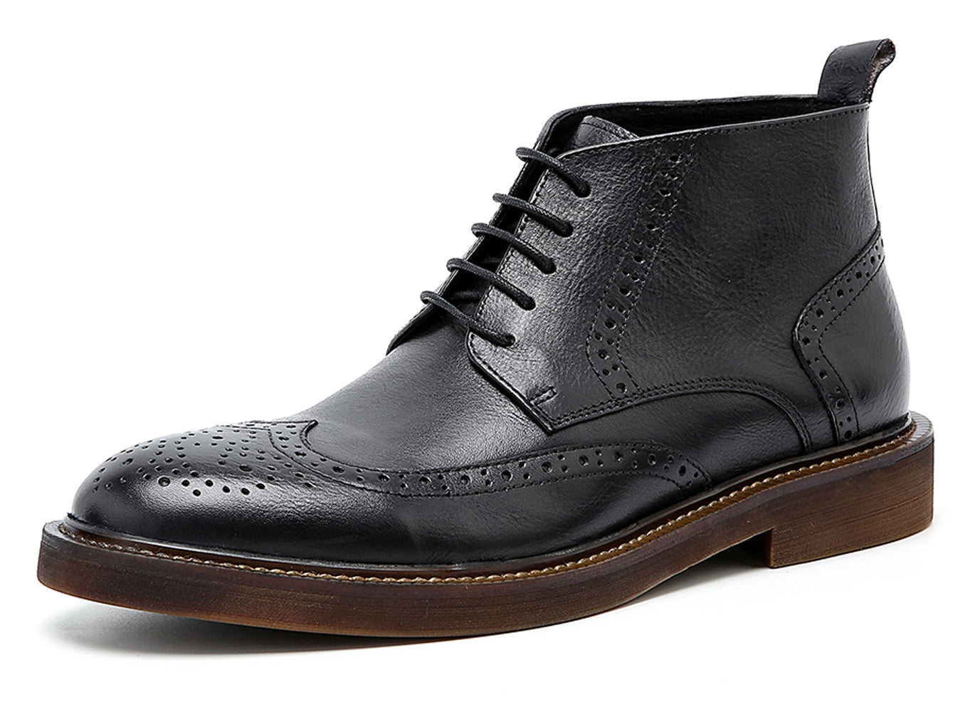 Men's Brogue Oxford Leather Casual Boots