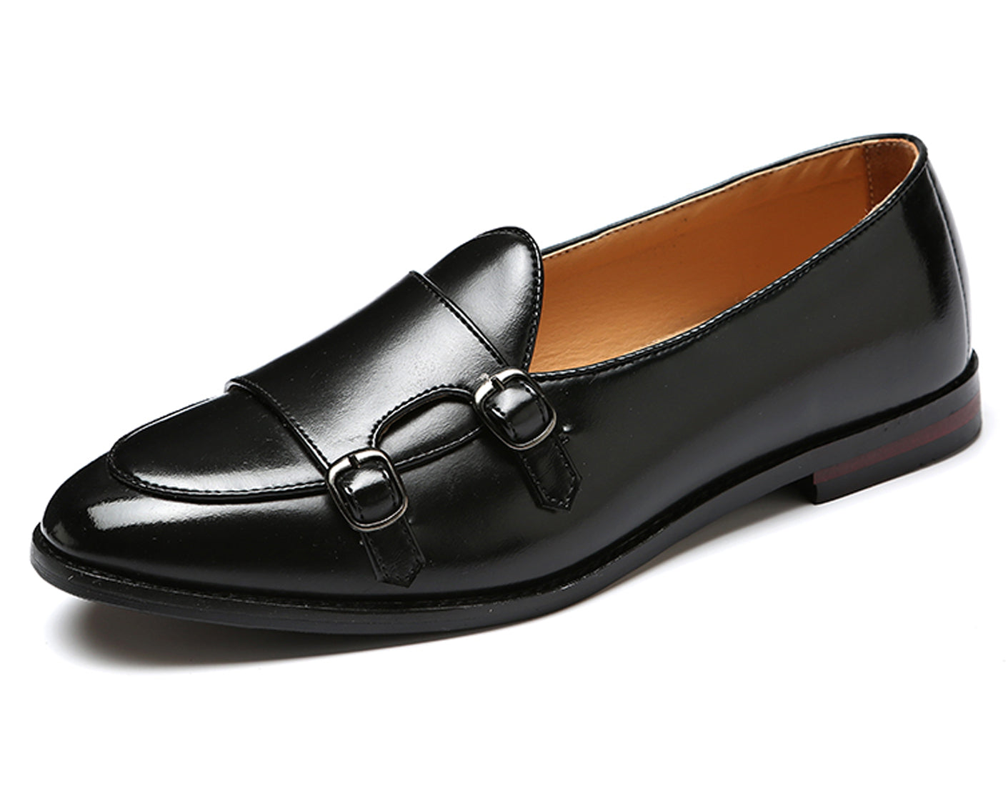 Men s Strap Slip On Casual Loafers Santimon