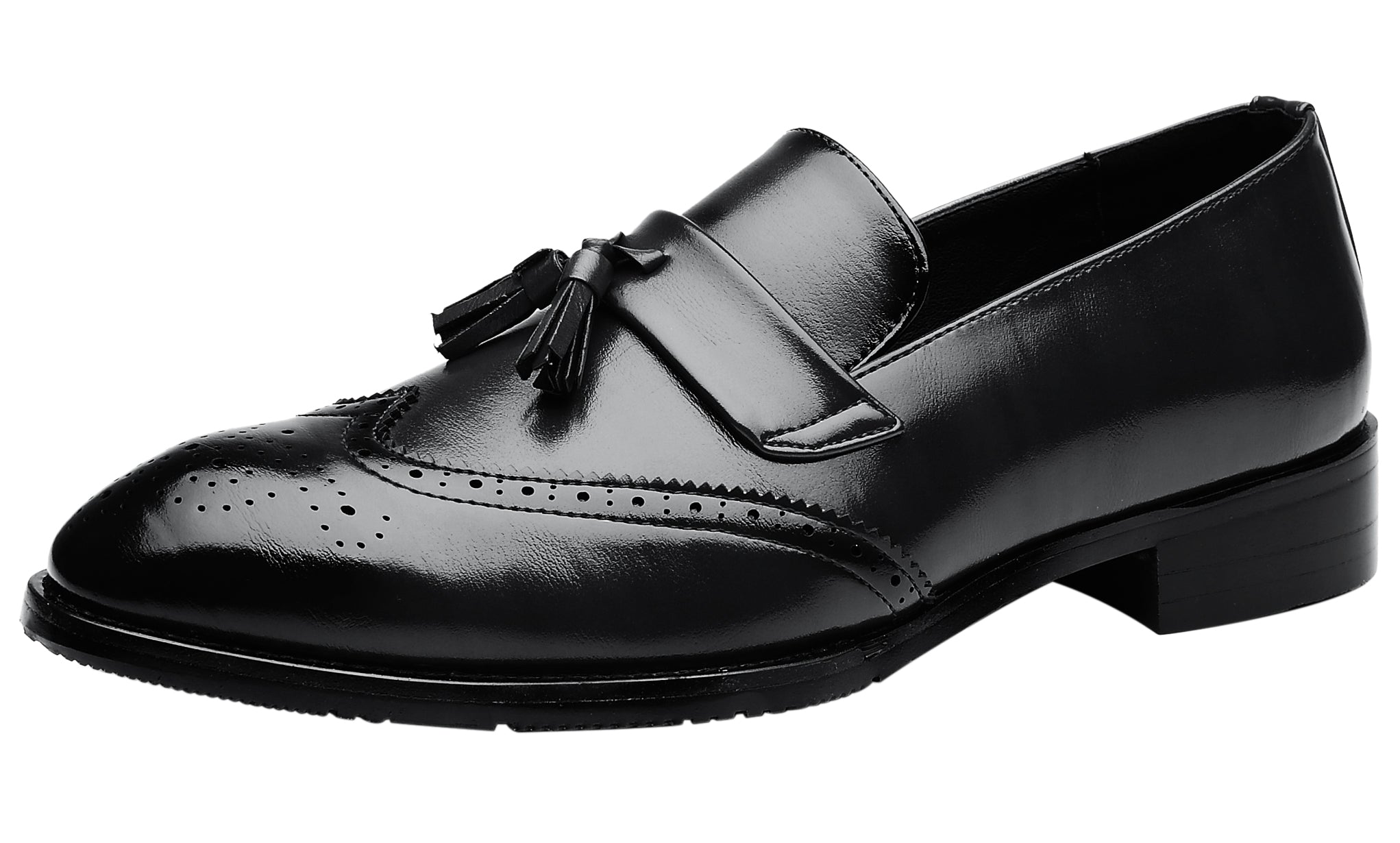 Men's Wingtip Smoking Loafers