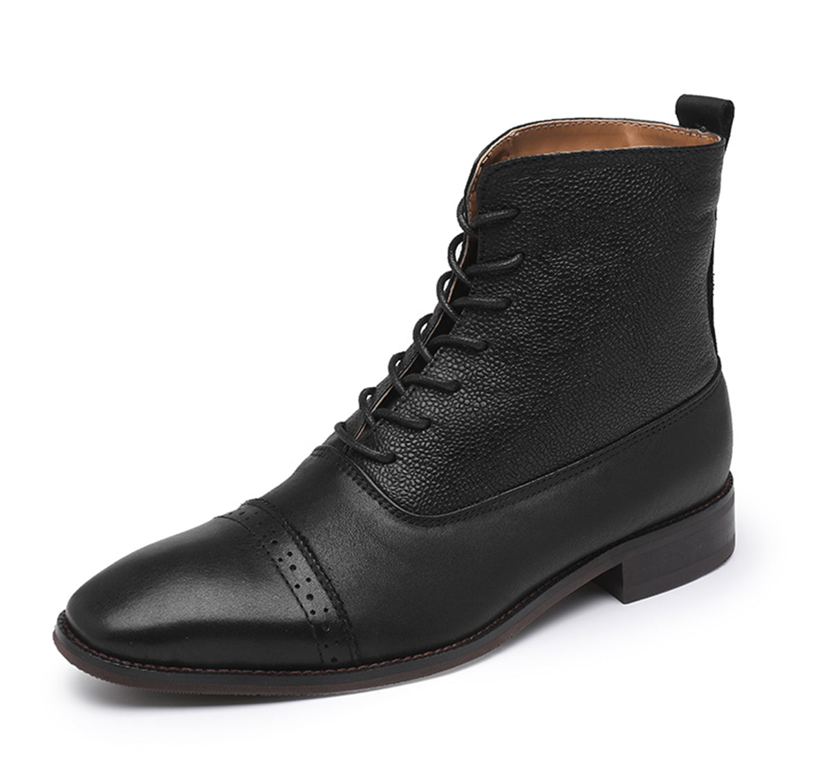 Botas de vestir Brogue para hombre por encima del tobillo