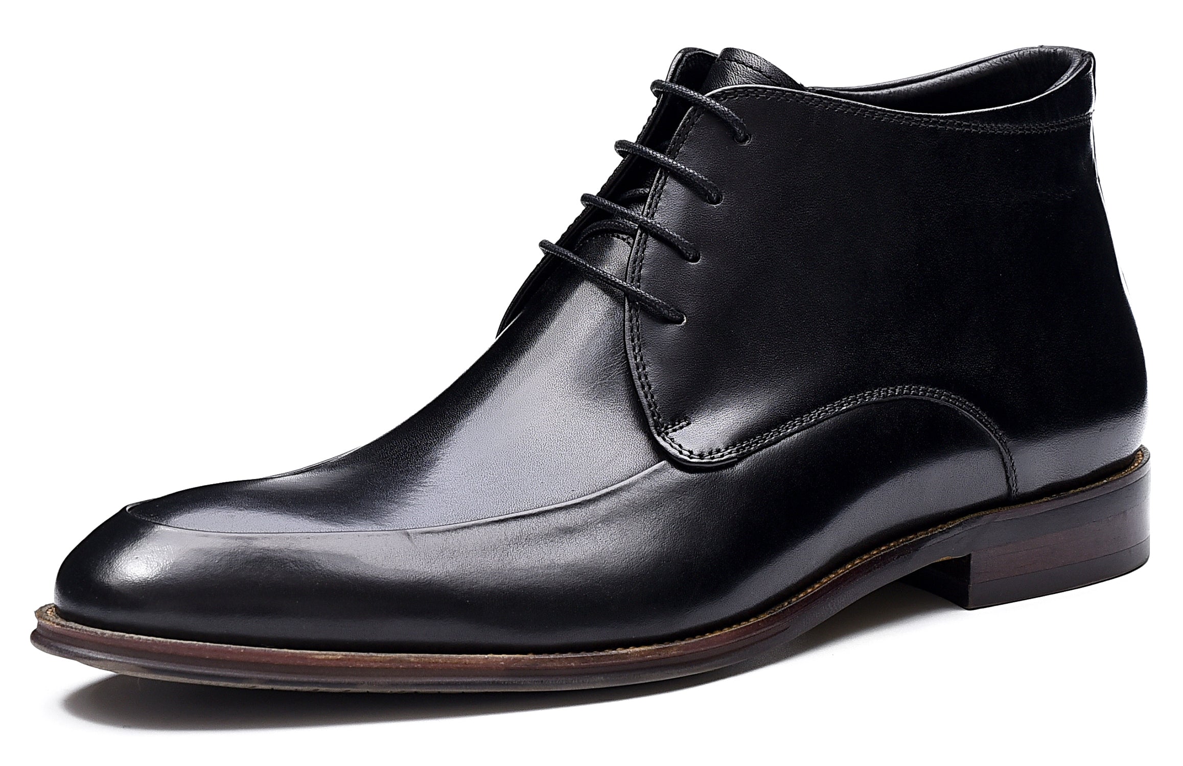Botas de vestir informales de cuero para hombre