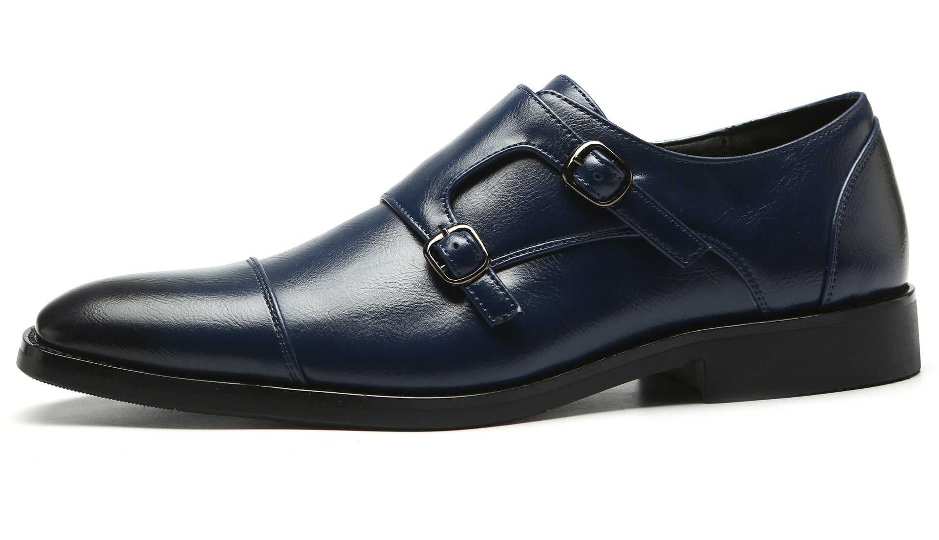 Mocasines con puntera y tira tipo monje para hombre