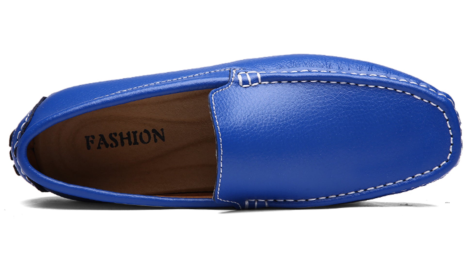 Mocasines de conducción lisos cosidos para hombre