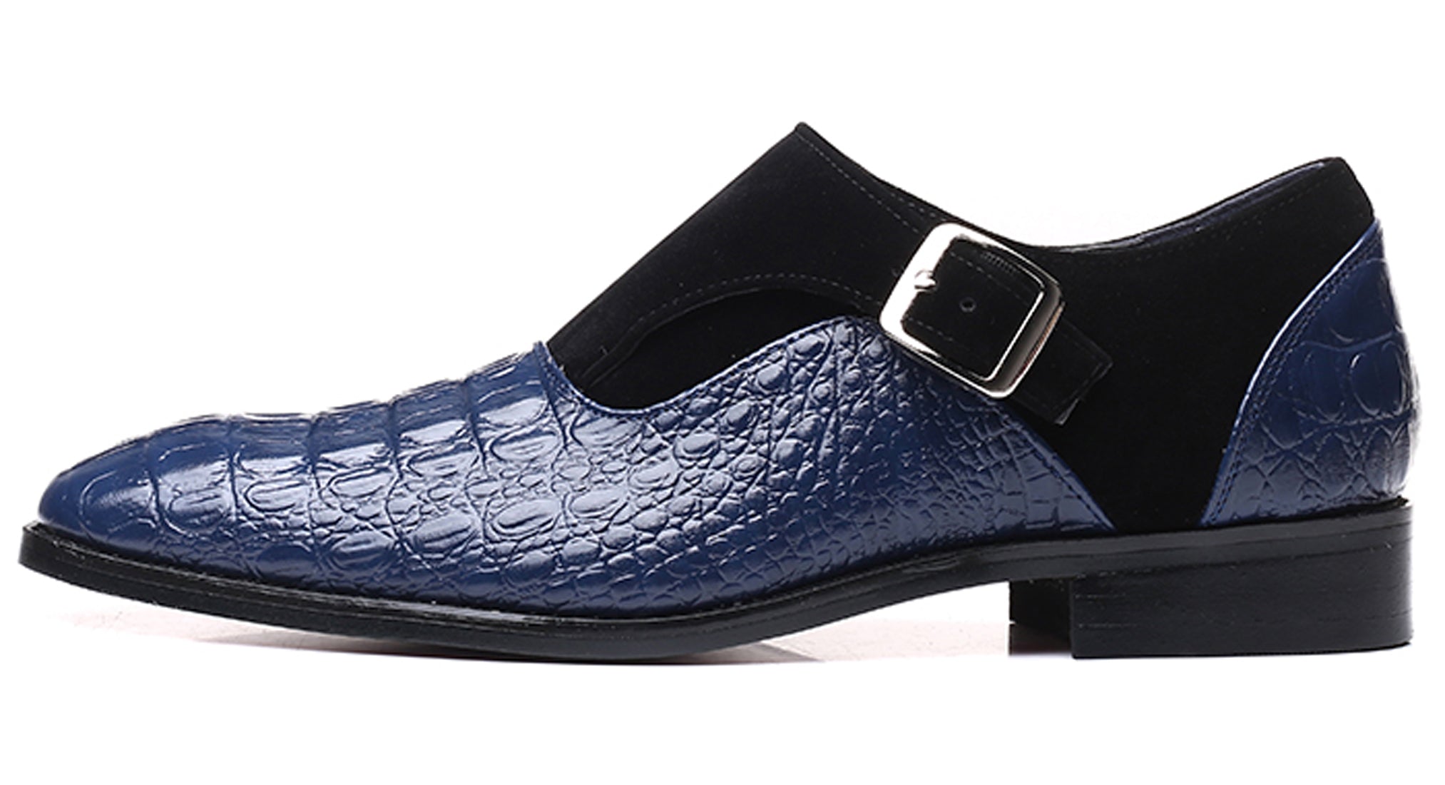 Mocasines para fumar de ante de cocodrilo para hombre