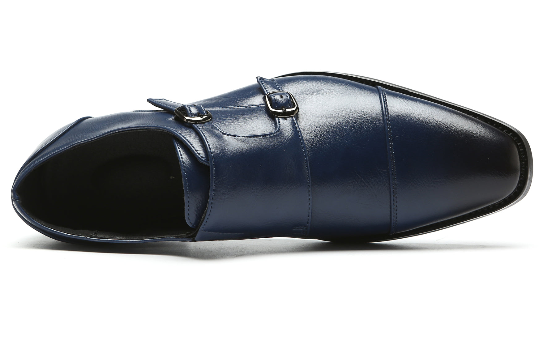 Mocasines con puntera y tira tipo monje para hombre