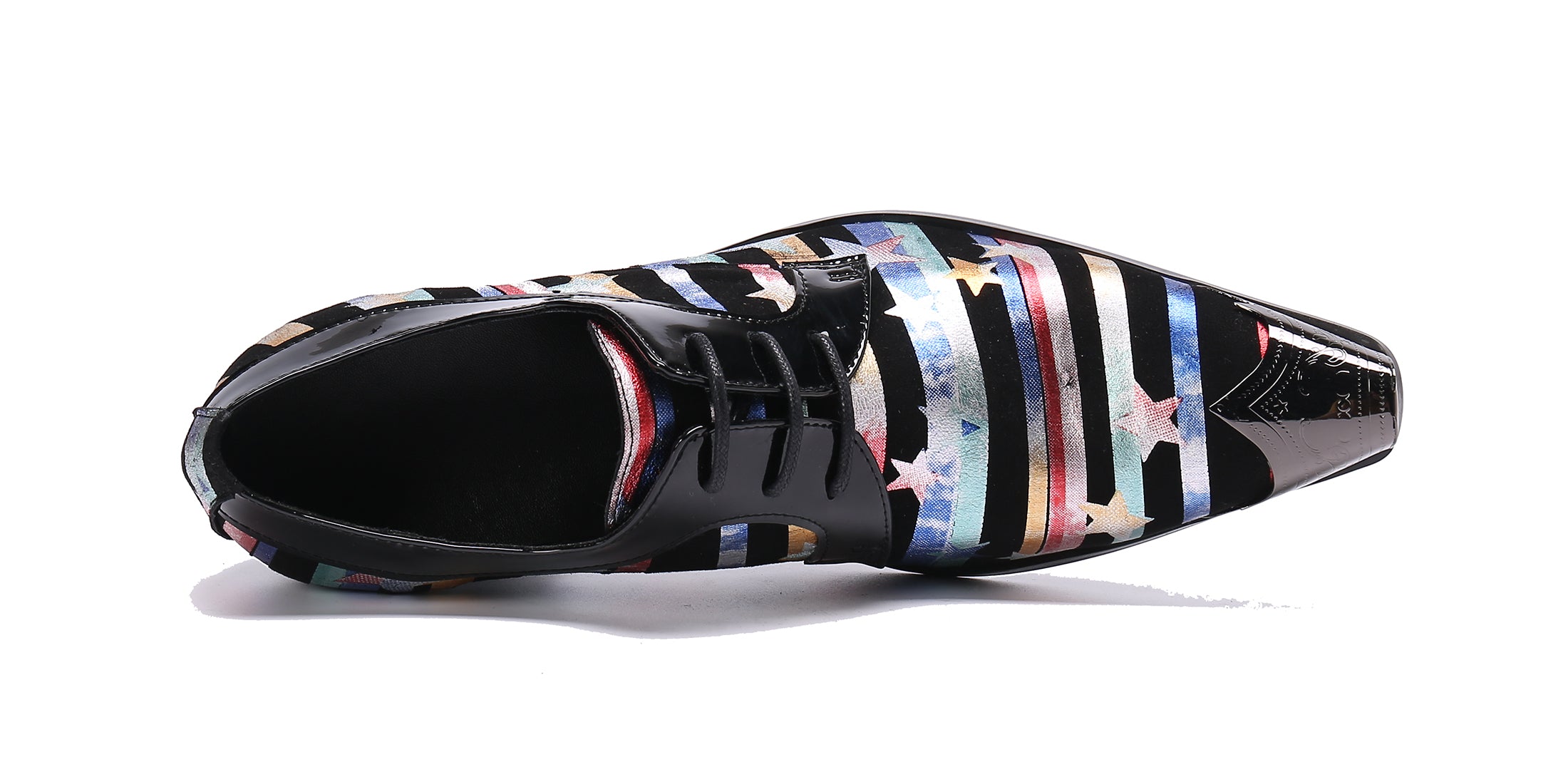 Zapatos occidentales de cuero con punta lisa y punta metálica para hombre