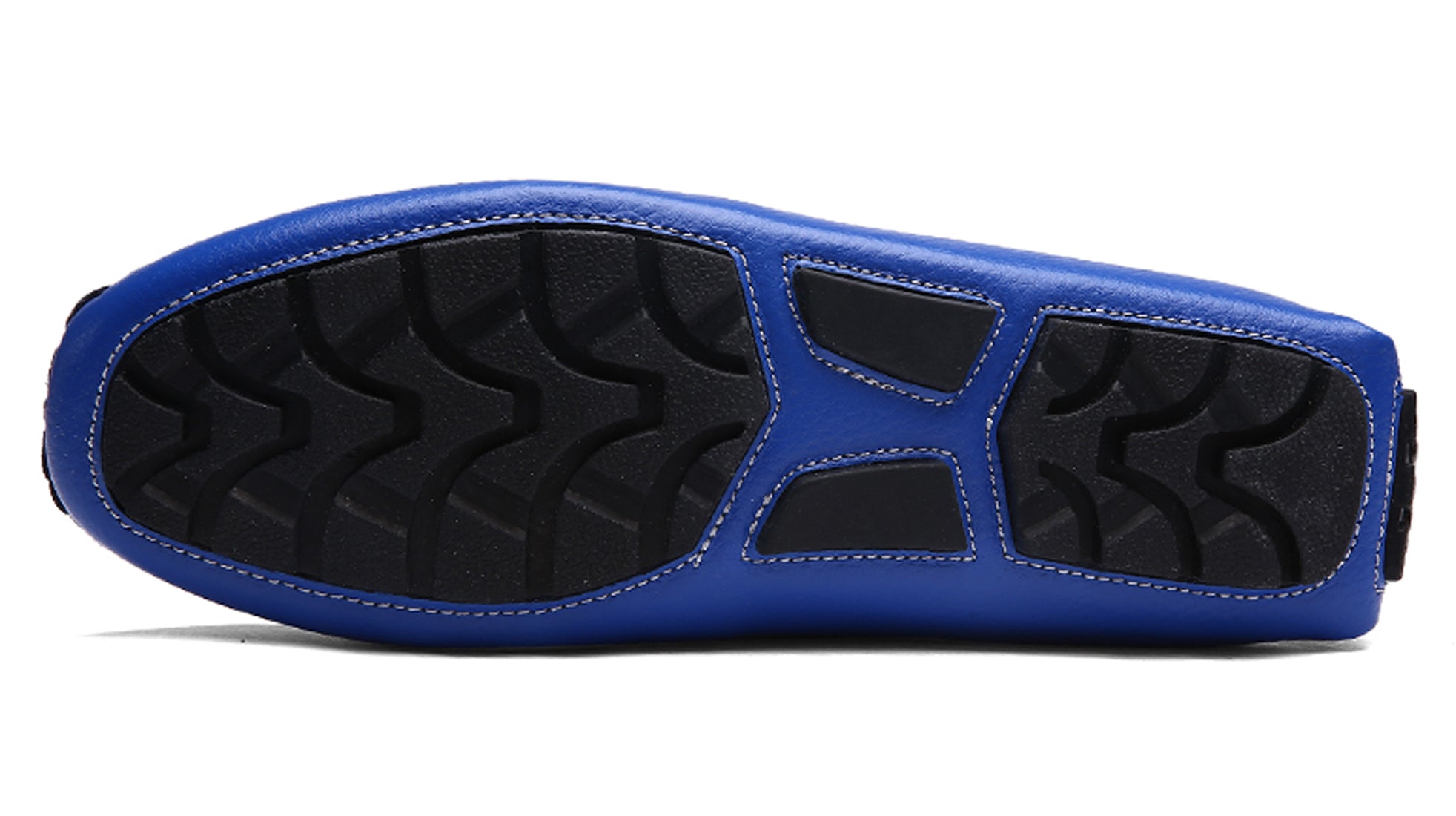 Mocasines de conducción lisos cosidos para hombre