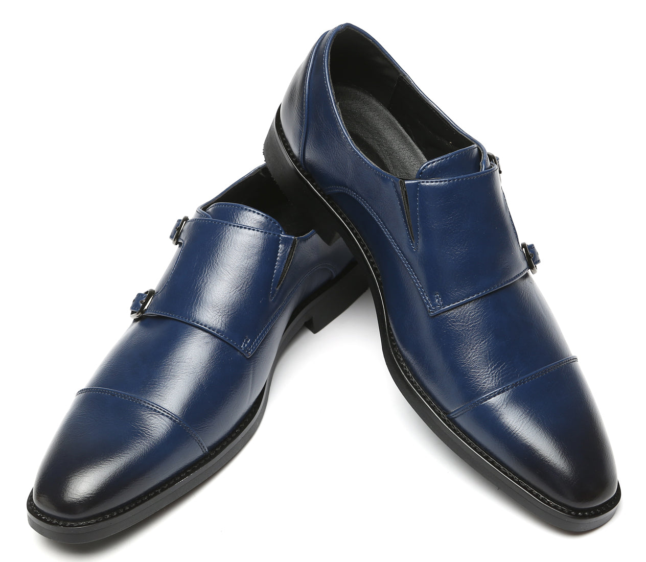 Mocasines con puntera y tira tipo monje para hombre