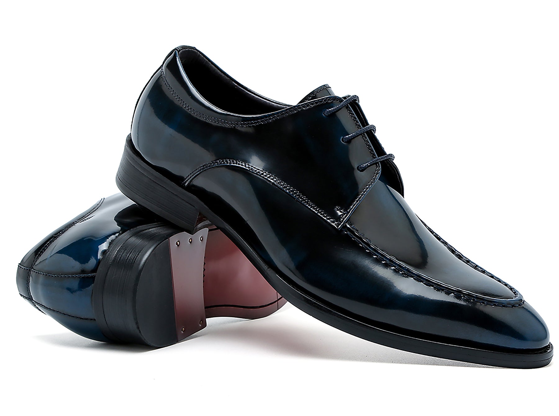 Men's Leather Patent Derby Formal Shoes