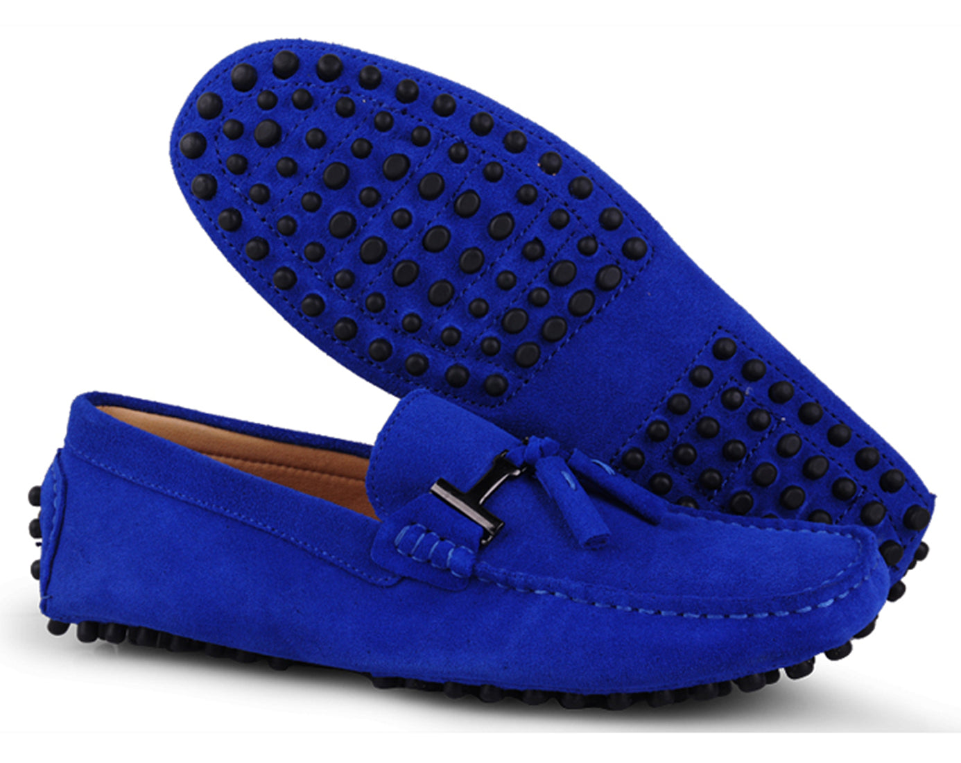Mocasines de conducción con borlas para hombre