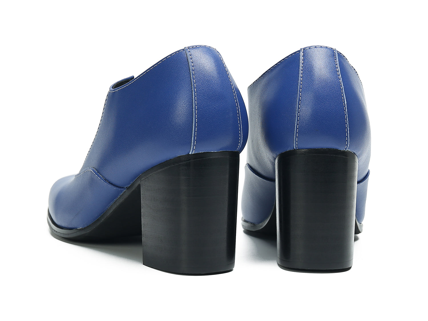 Men's Low Cap Zipper Leather Opera Pumps Boots