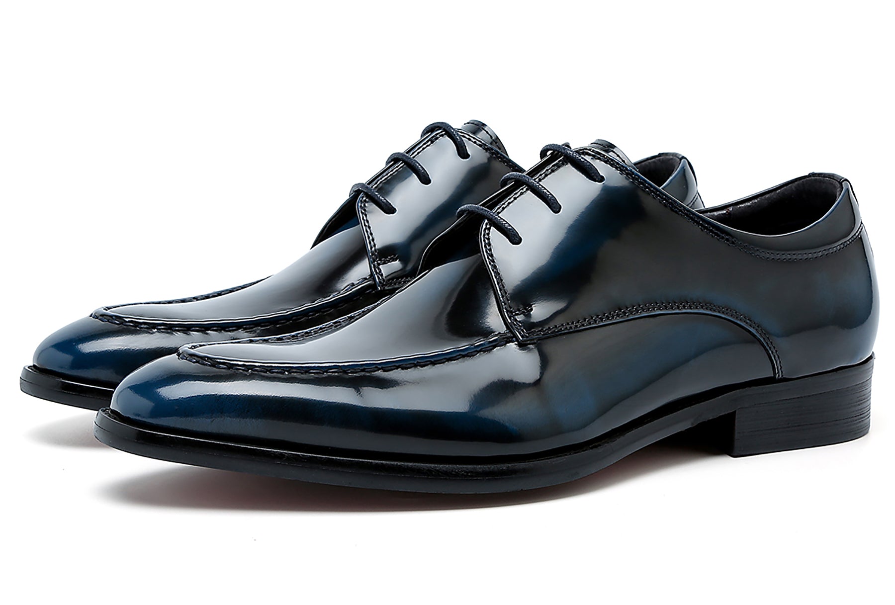 Men's Leather Patent Derby Formal Shoes