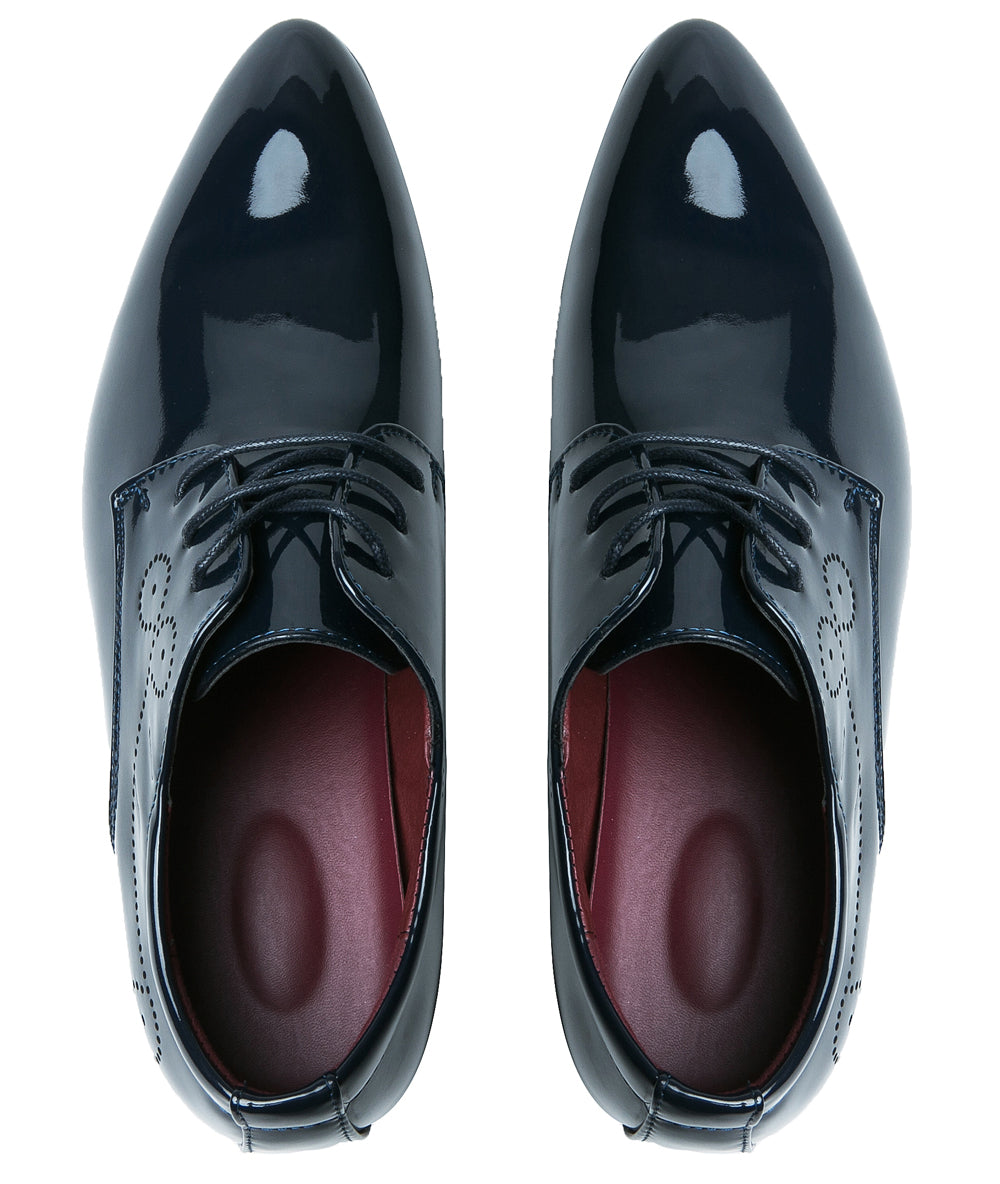 Derby clásico liso para hombre
