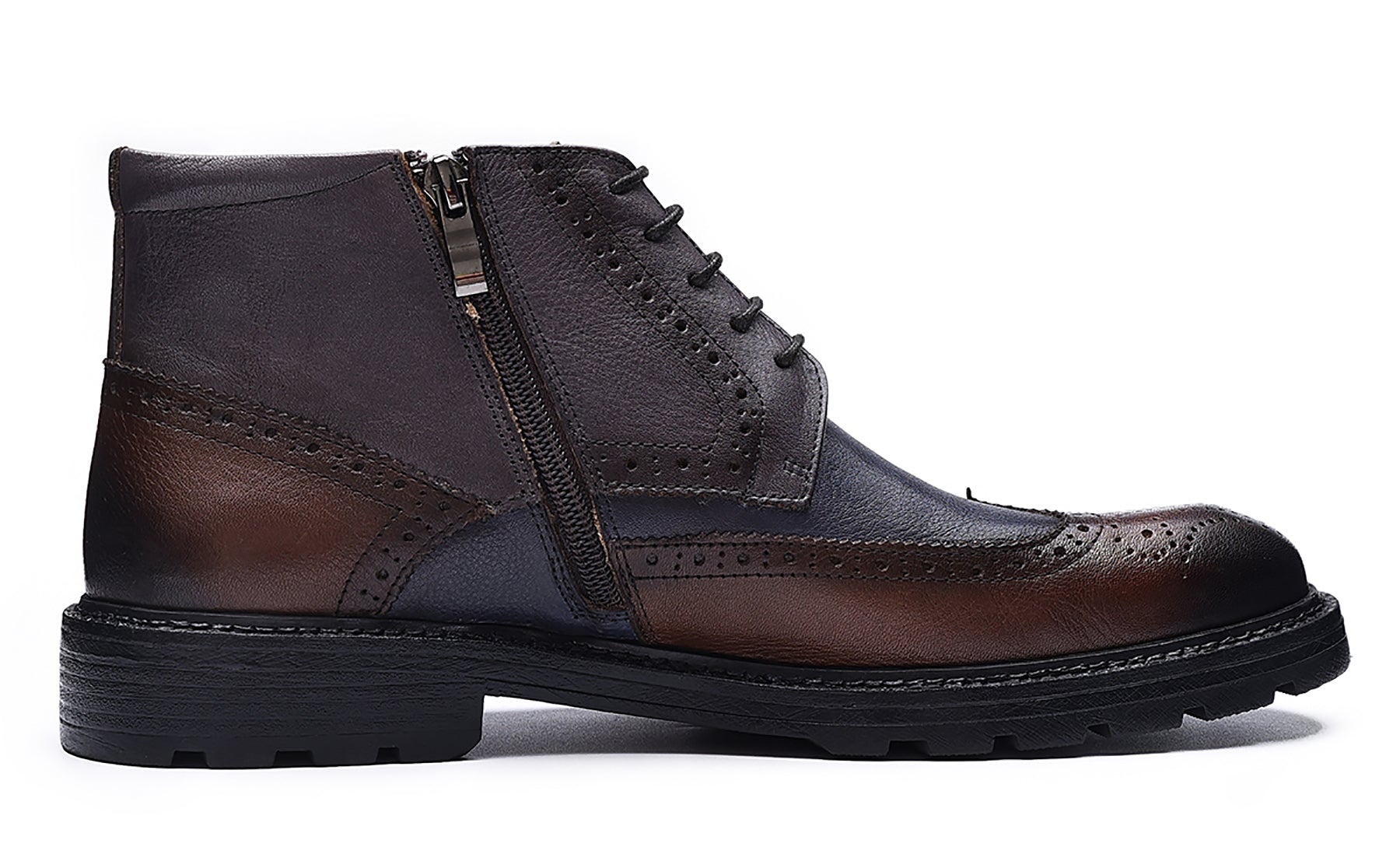 Botas de vestir retro de cuero para hombre 