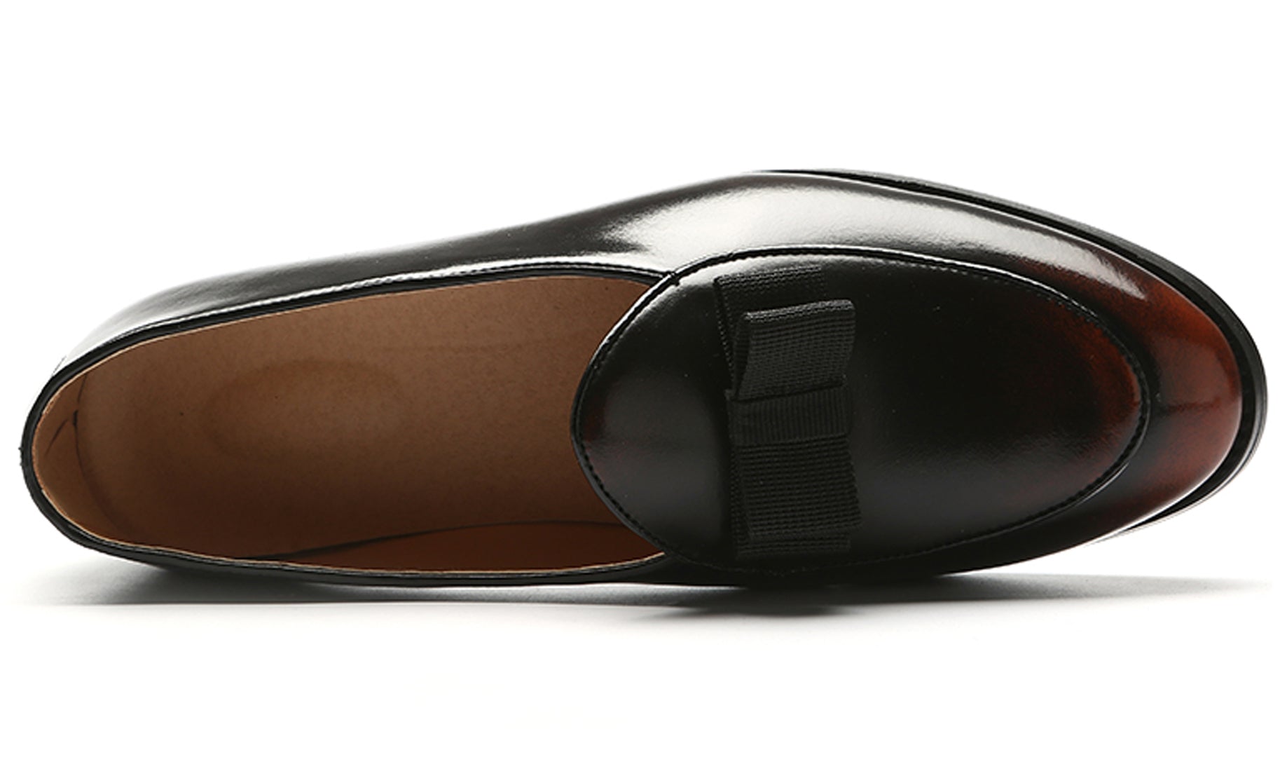 Men's Leather Bow Loafers