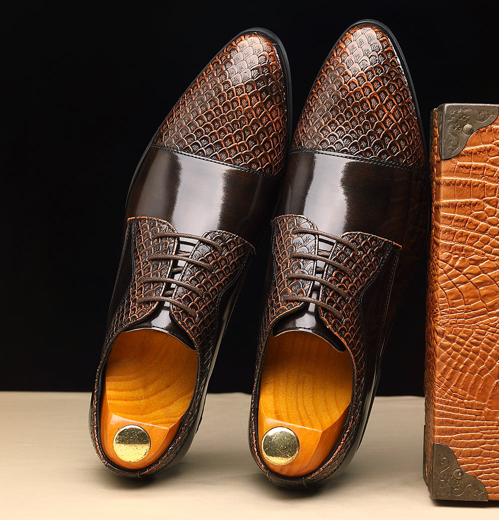 Zapatos Derby de negocios compuestos para hombre