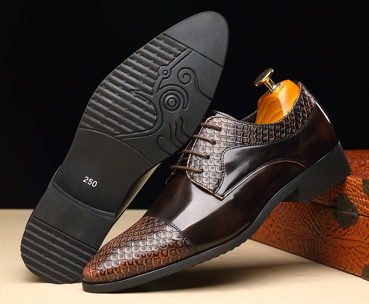 Zapatos Derby de negocios compuestos para hombre