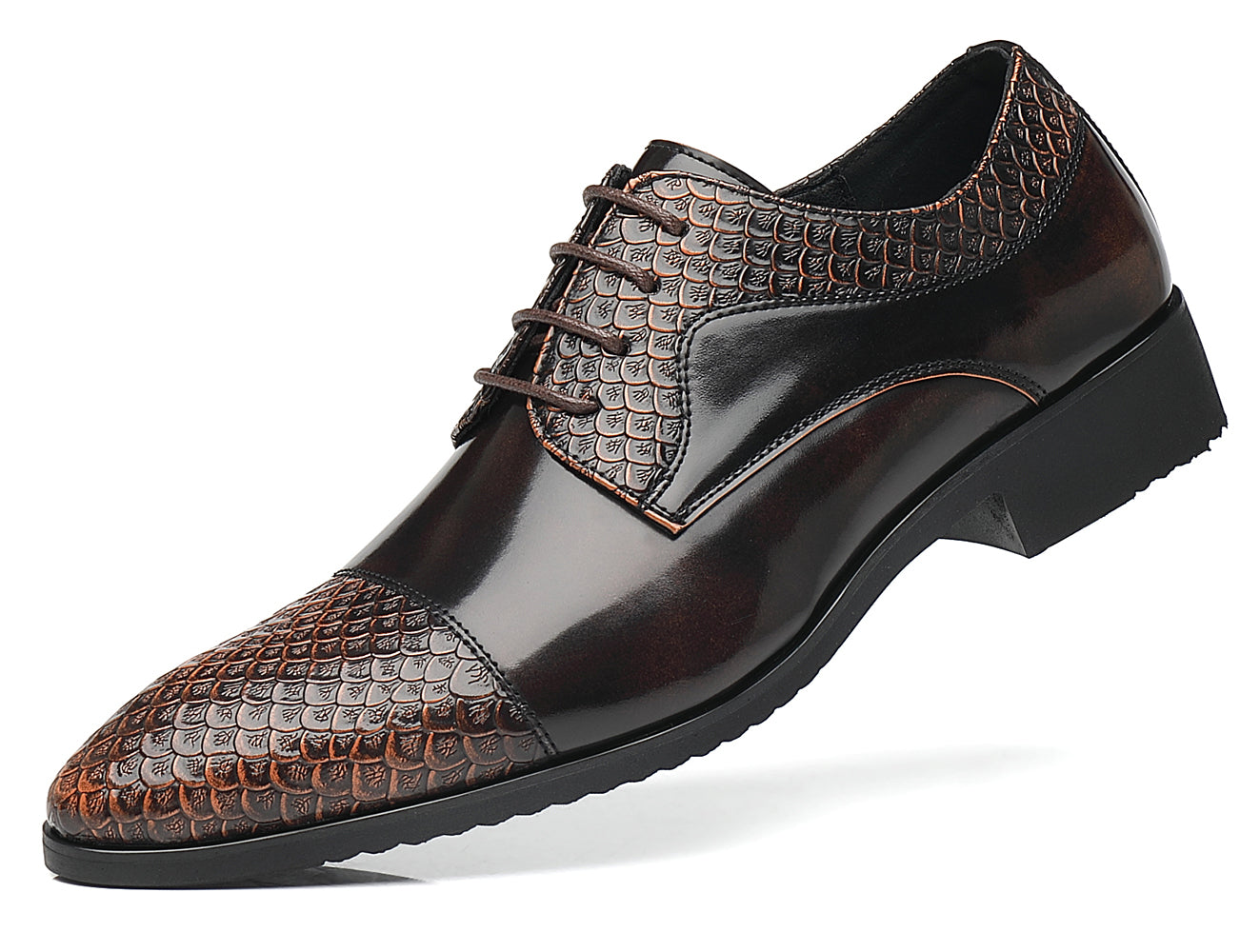 Zapatos Derby de negocios compuestos para hombre
