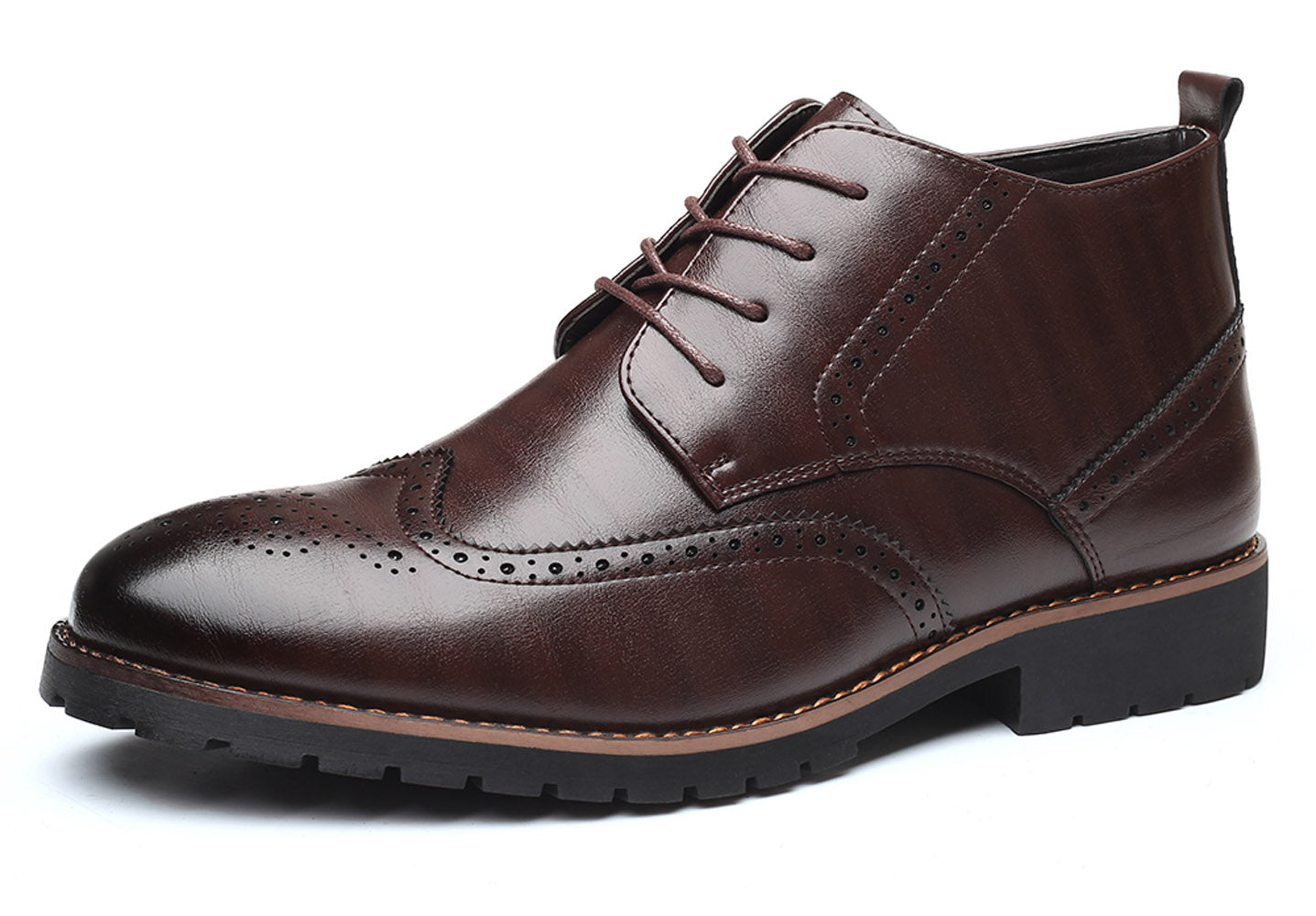 Men's Wingtip Brogue Casual Boots
