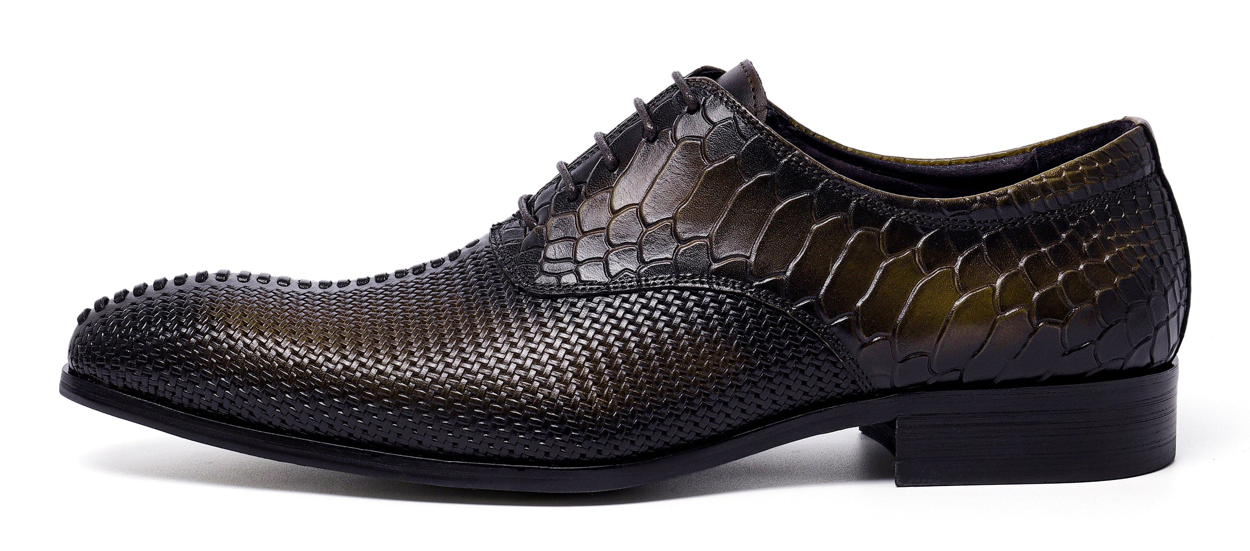 Men's Formal Leather Woven Oxfords