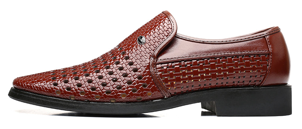 Mocasines tejidos transpirables para hombre 