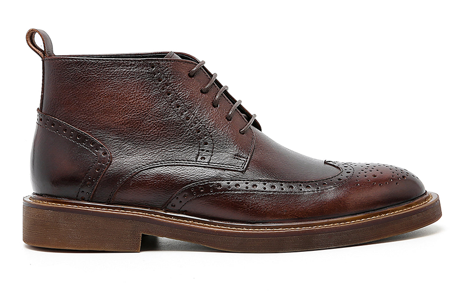 Men's Brogue Oxford Leather Casual Boots