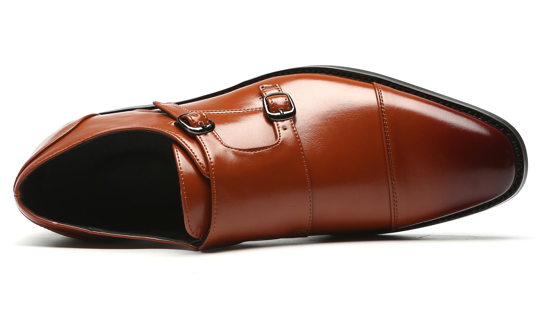 Mocasines con puntera y tira tipo monje para hombre