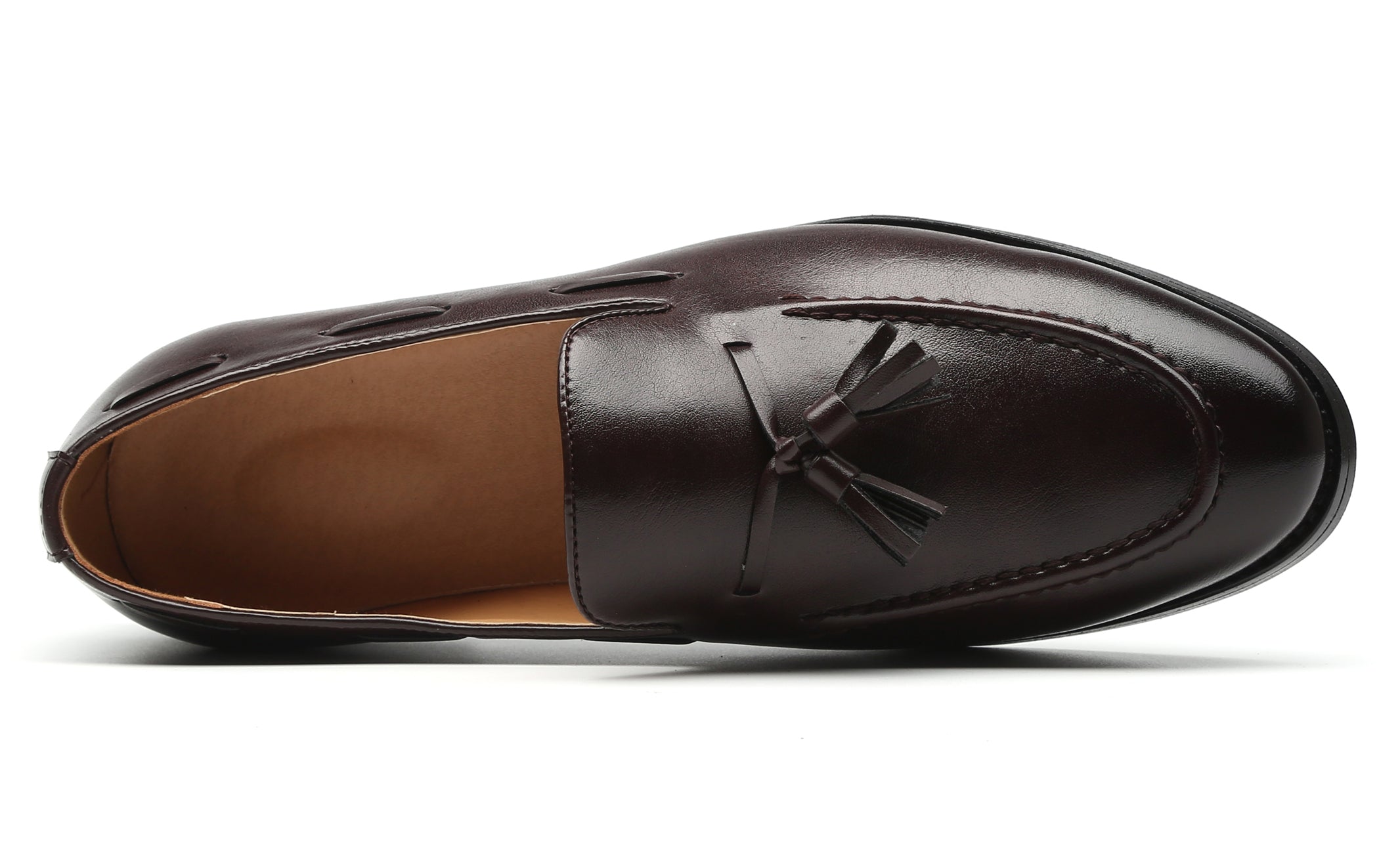 Men's Tassel Loafers Driving Flats Black Brown