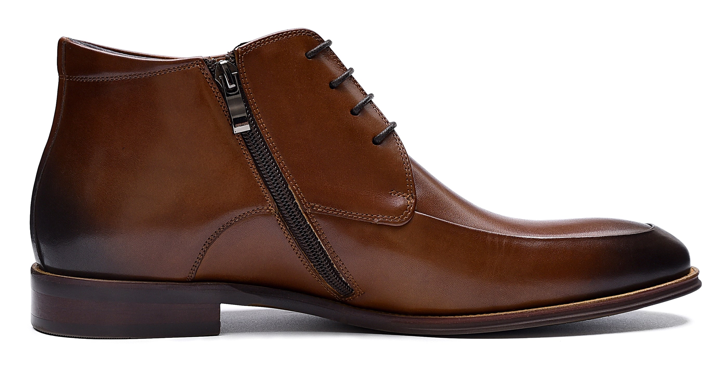 Botas de vestir informales de cuero para hombre