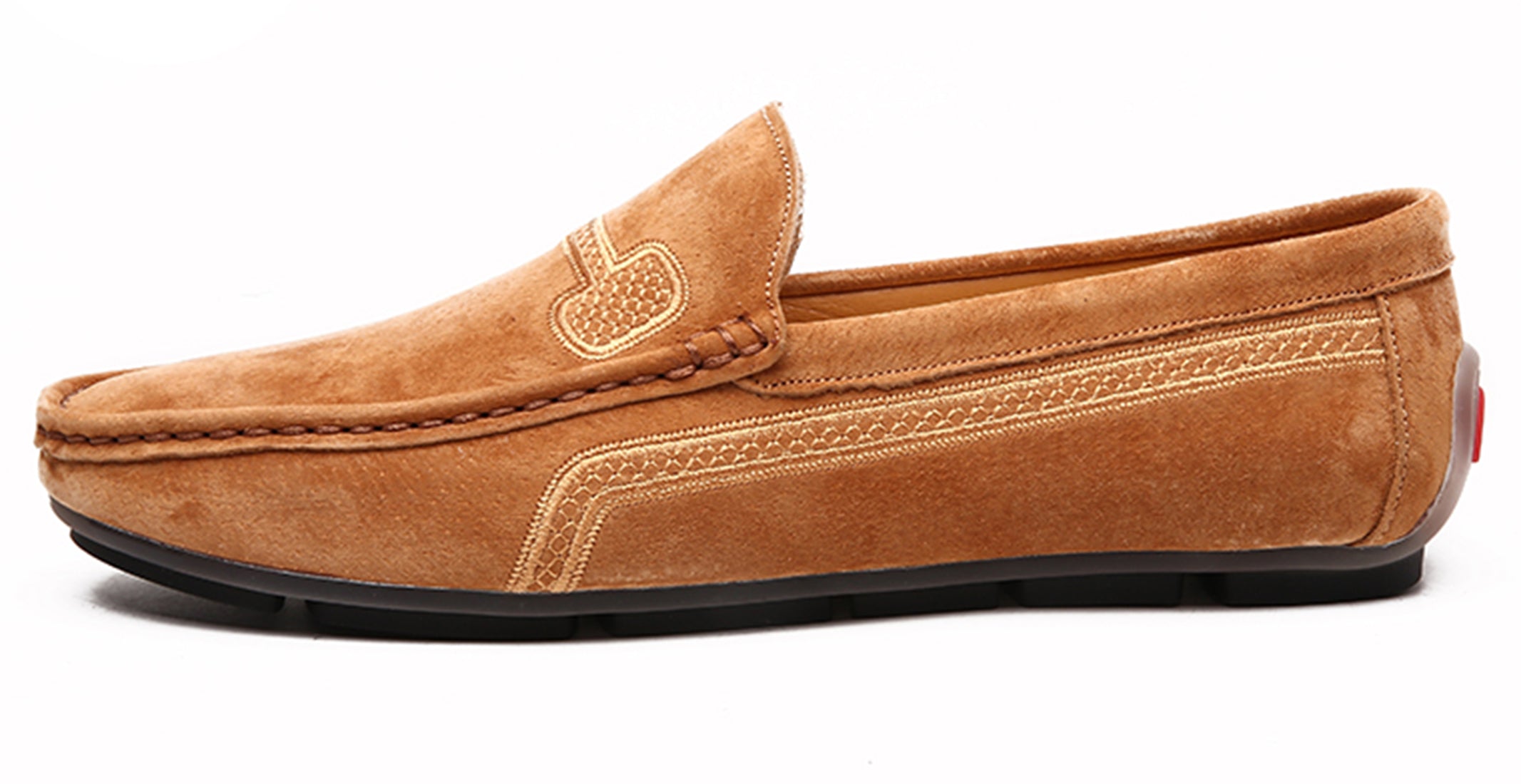 Mocasines de conducción con costuras para hombre