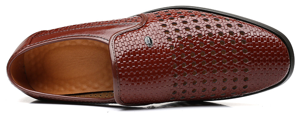 Mocasines tejidos transpirables para hombre 