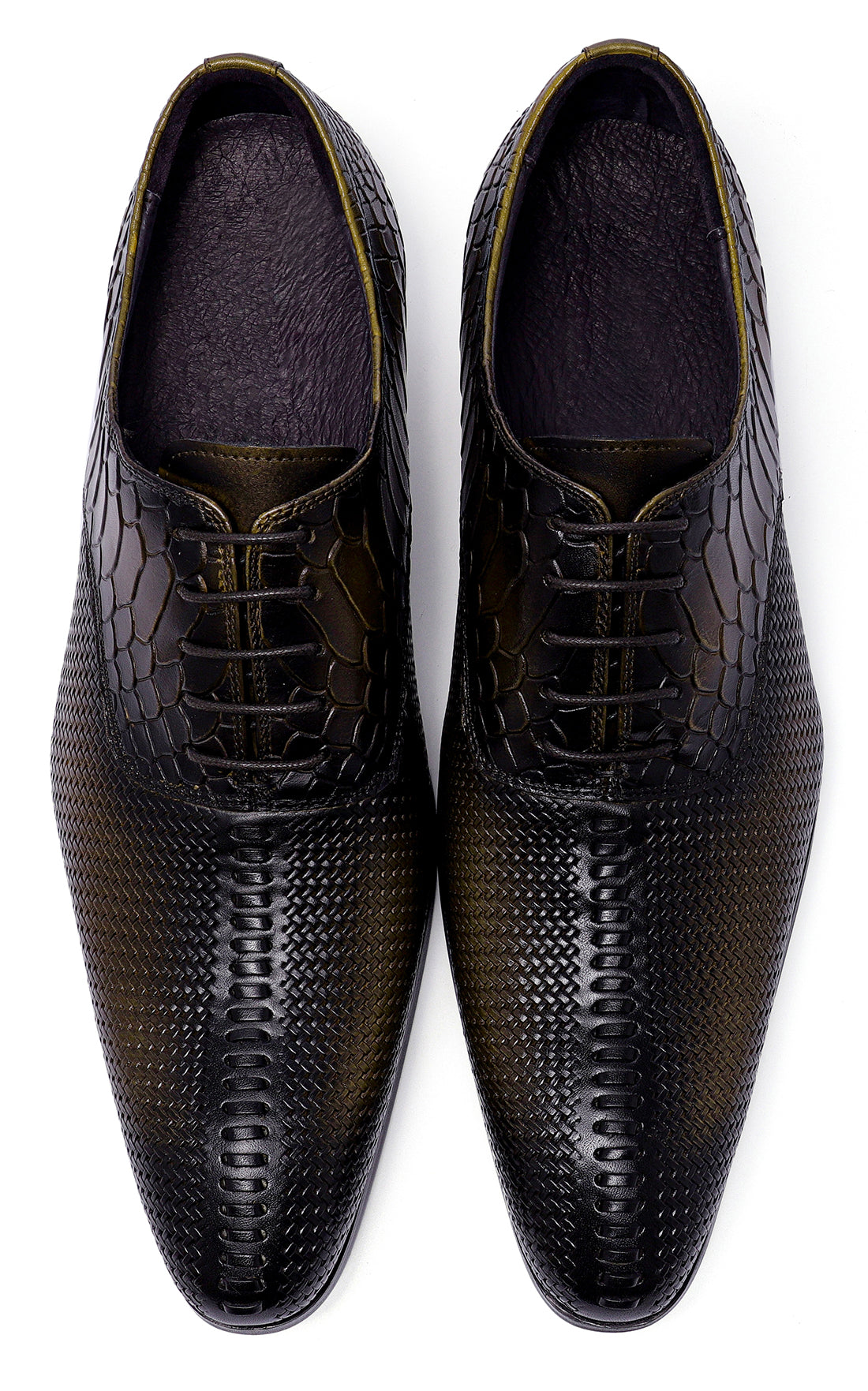 Men's Formal Leather Woven Oxfords