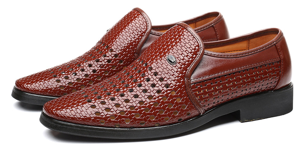 Mocasines tejidos transpirables para hombre 