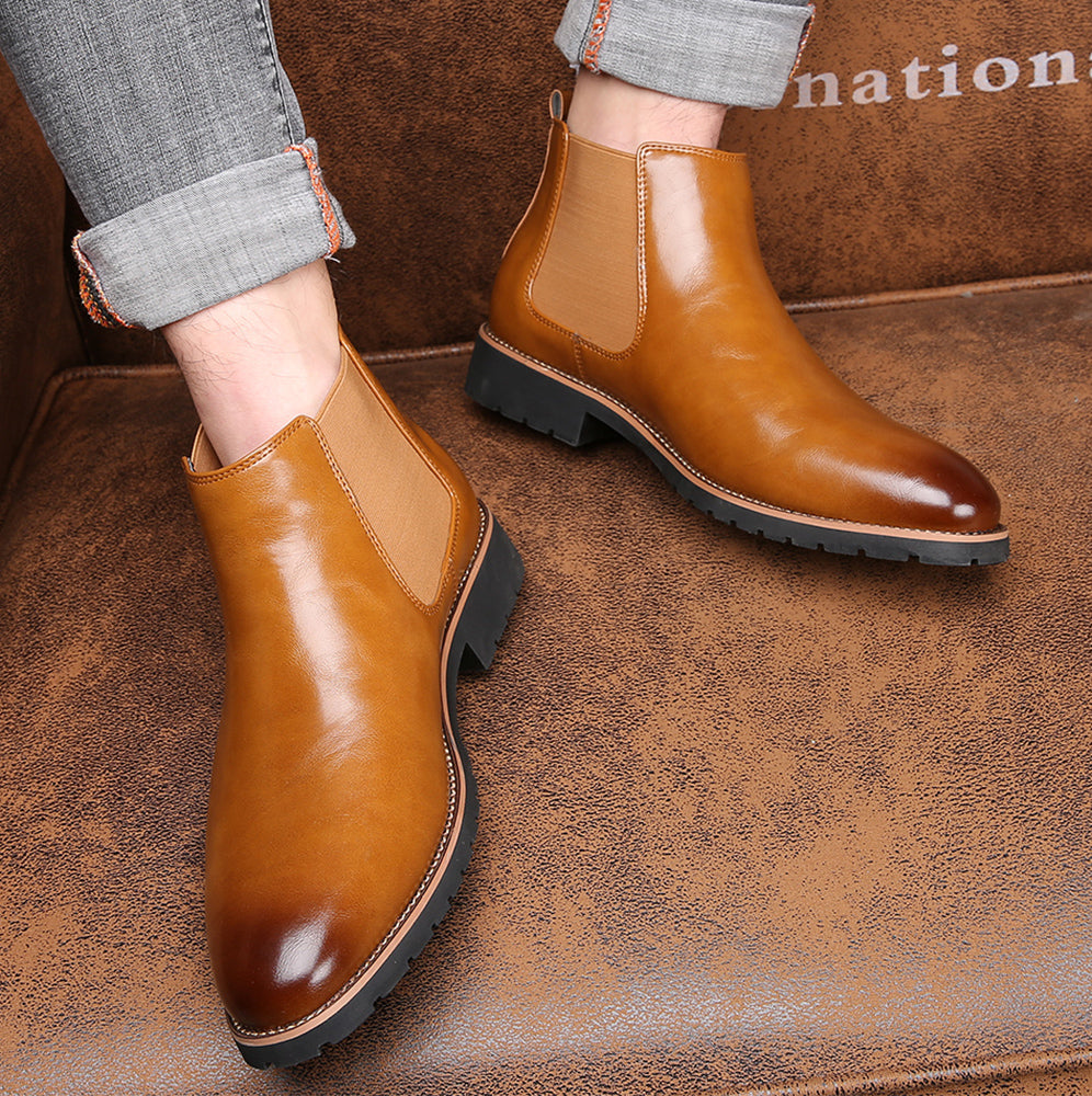 Men s Plain Ankle Chelsea Boots Santimon men-s-plain-ankle-chelsea-boots-santimon