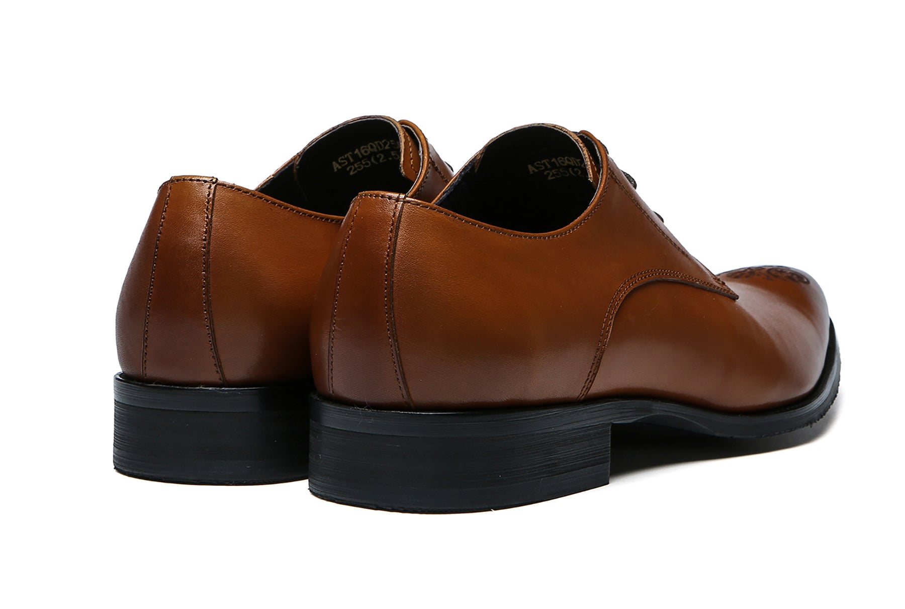 Derby de cuero cómodo Brogues para hombre 