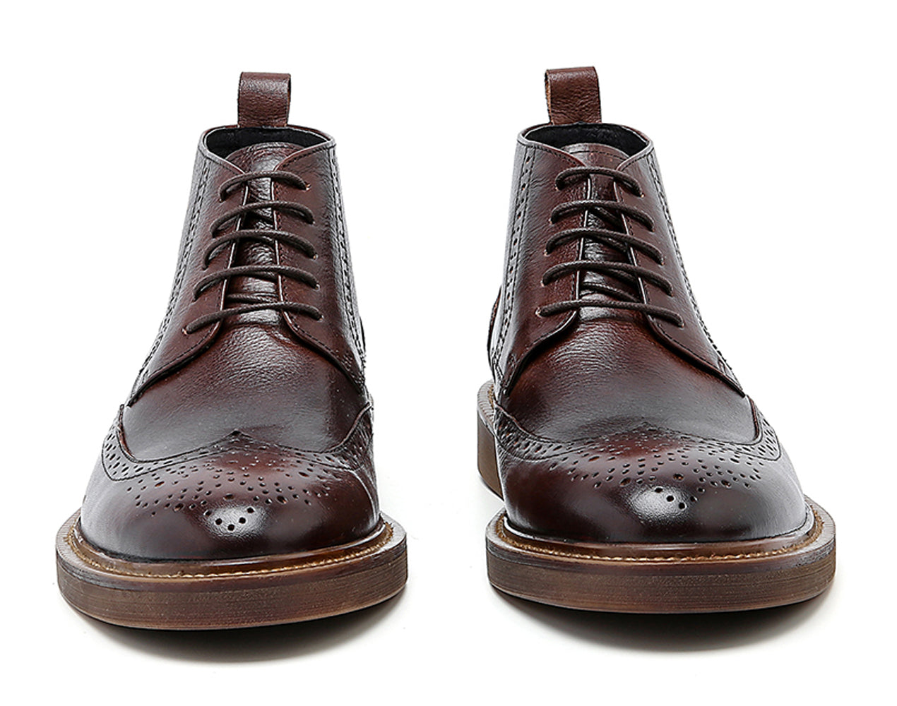 Men's Brogue Oxford Leather Casual Boots