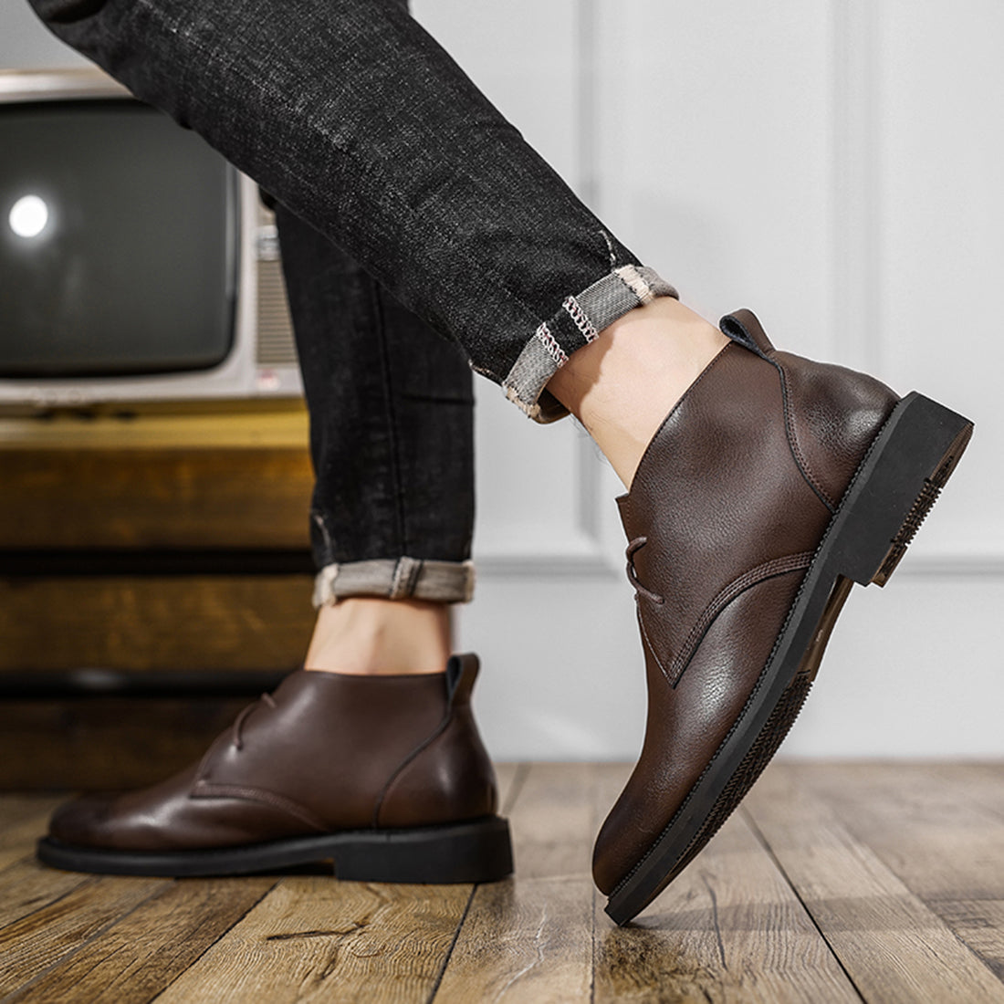 Men's Nubuck Ankle Chukka Boots