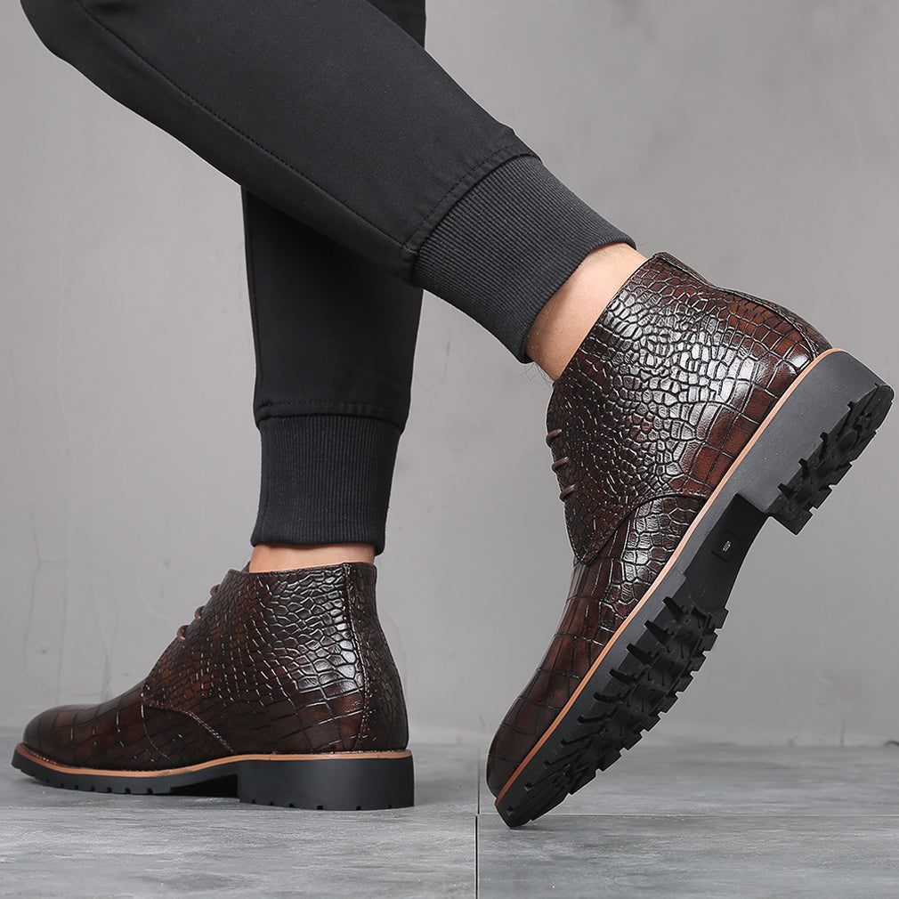 Botas casuales en relieve para hombre