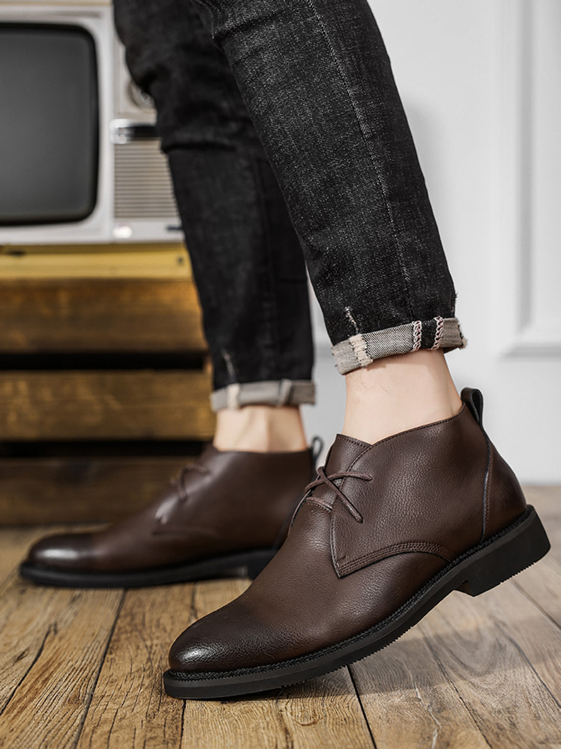 Men's Nubuck Ankle Chukka Boots
