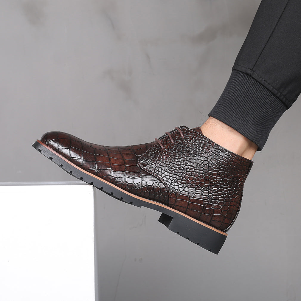 Botas casuales en relieve para hombre