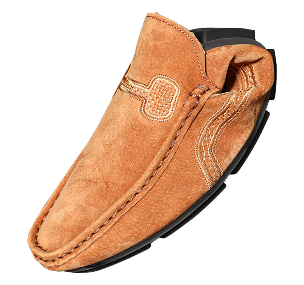 Mocasines de conducción con costuras para hombre