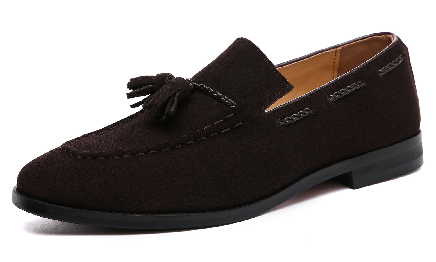 Mocasines con puntera de bicicleta y borlas para hombre