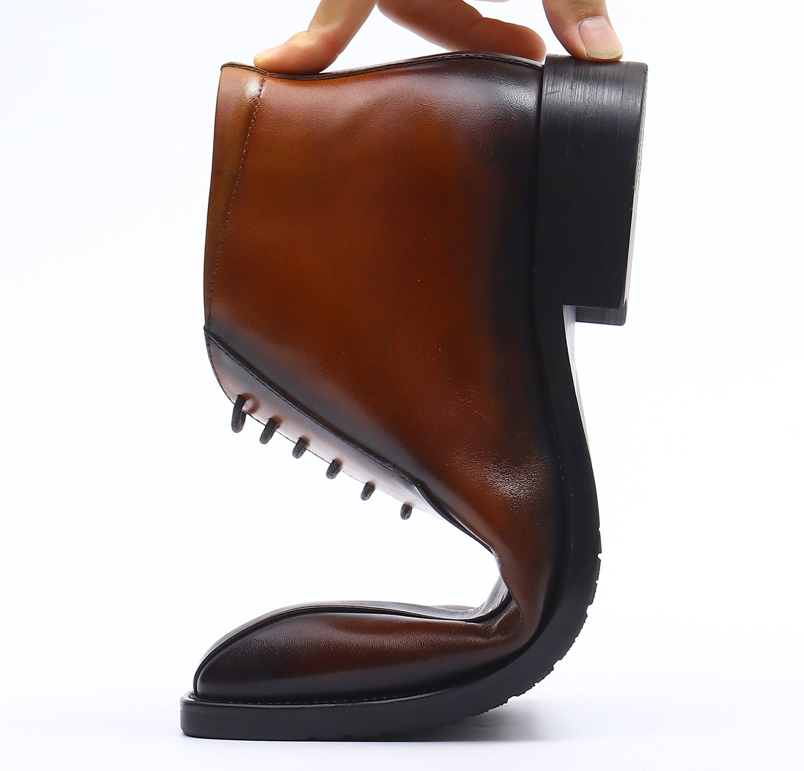 Men's Leather Fashion Formal Dress Boots