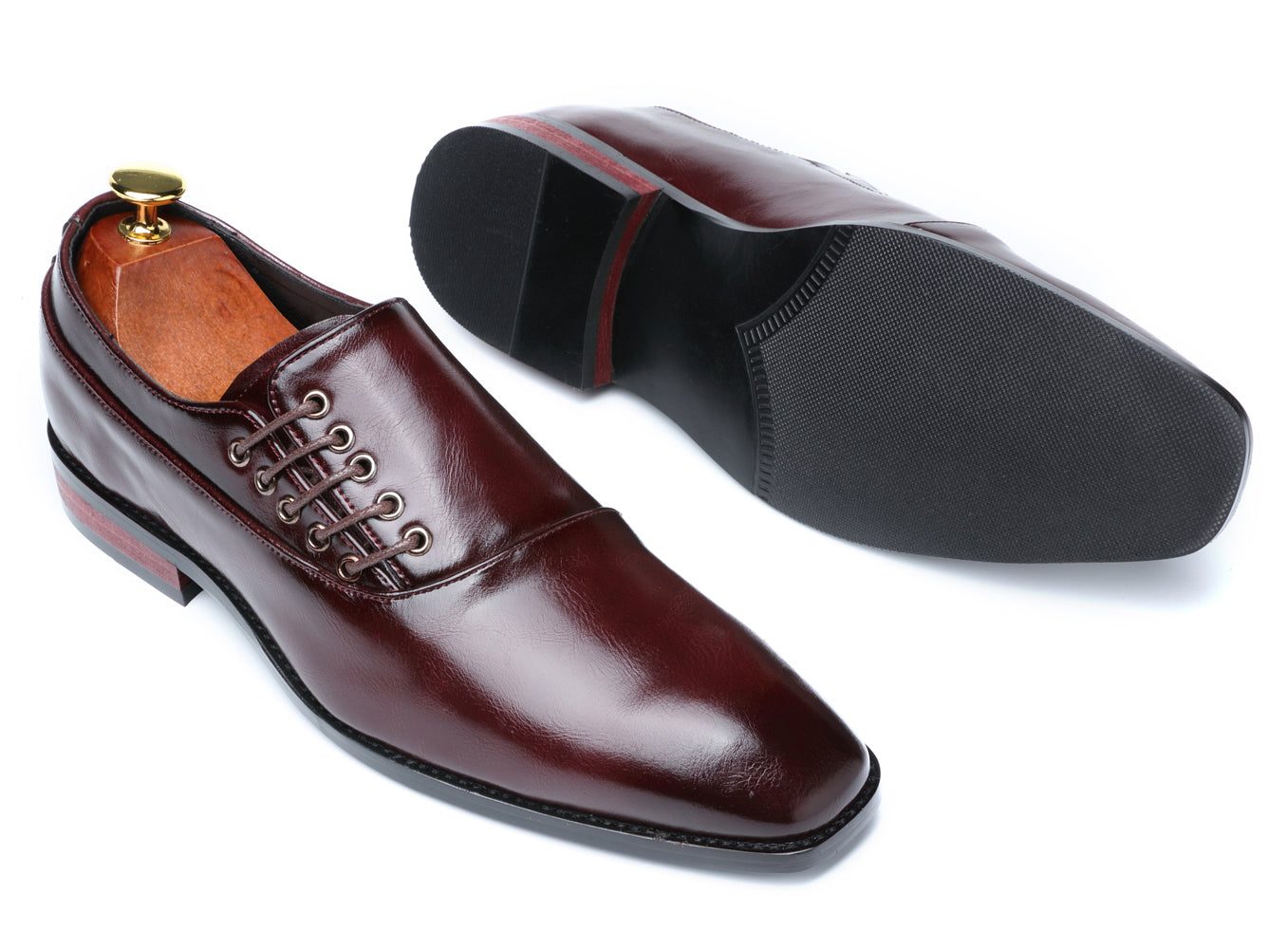 Men's Side Lace Dress Loafers